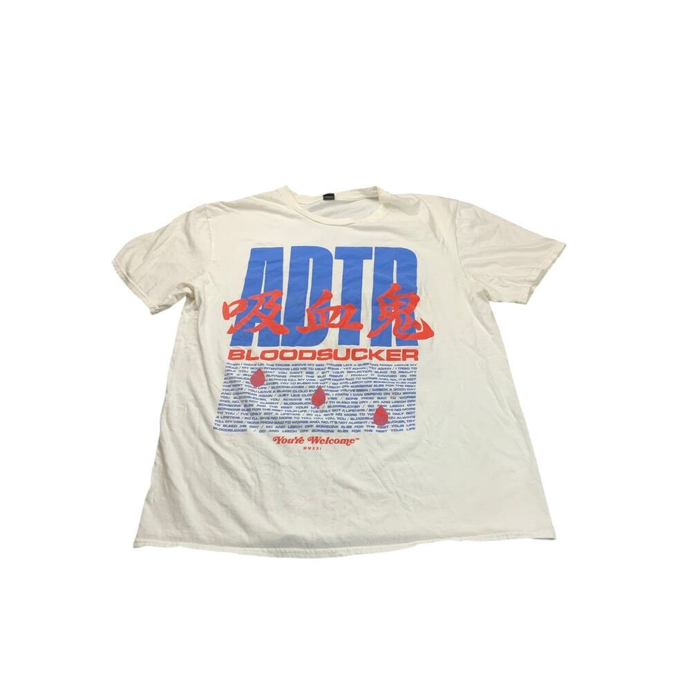 A Day To Remember You’re Welcome Tour Bloodsucker T Shirt Anvil Large 2021